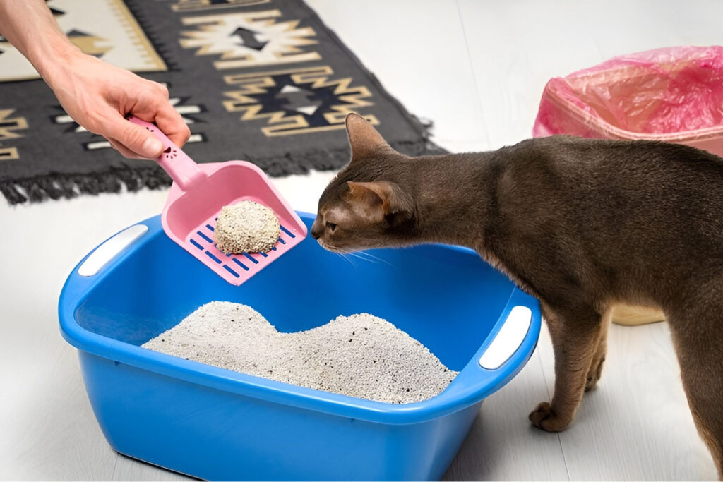 Replace the cat litter