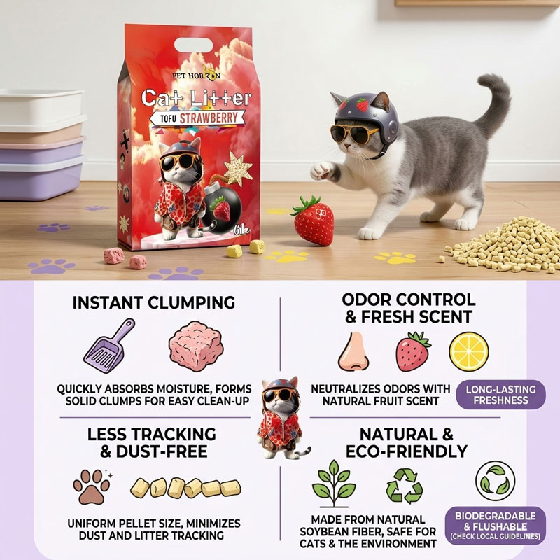 biodegradable tofu cat litter