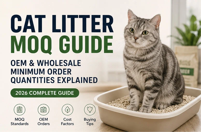 Cat litter MOQ guide for OEM and wholesale orders including tofu, bentonite and mixed cat litter
