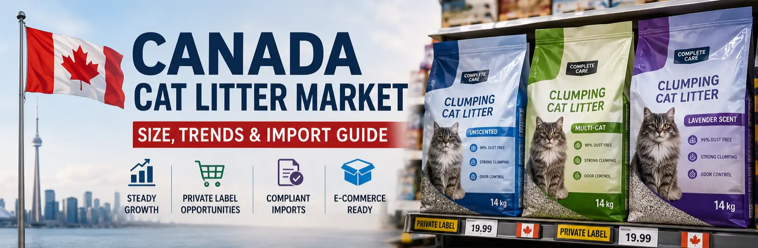 Canadian cat litter market with retail and private-label products