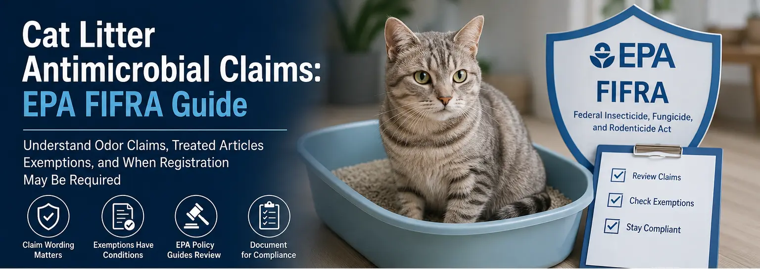 Cat litter antimicrobial claims and EPA FIFRA review