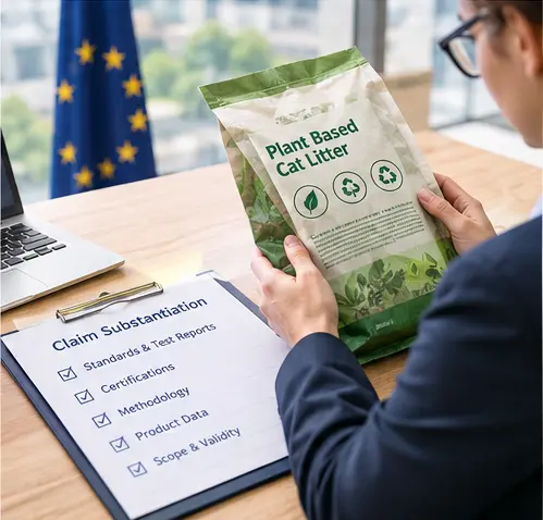 Claim review Cat litter environmental claim substantiation checklist for EU importers