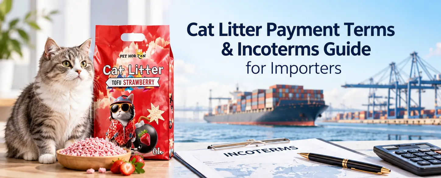 Cat litter payment terms and Incoterms guide for importers