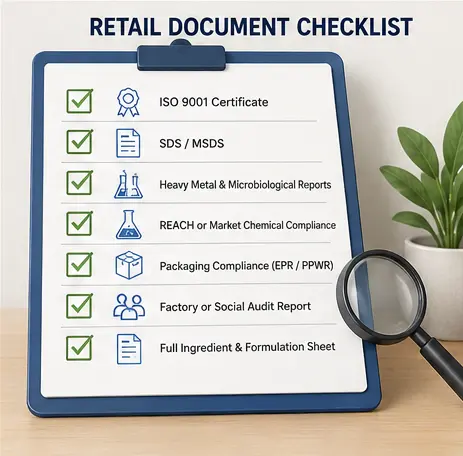 Cat litter retail document checklist for supplier approval