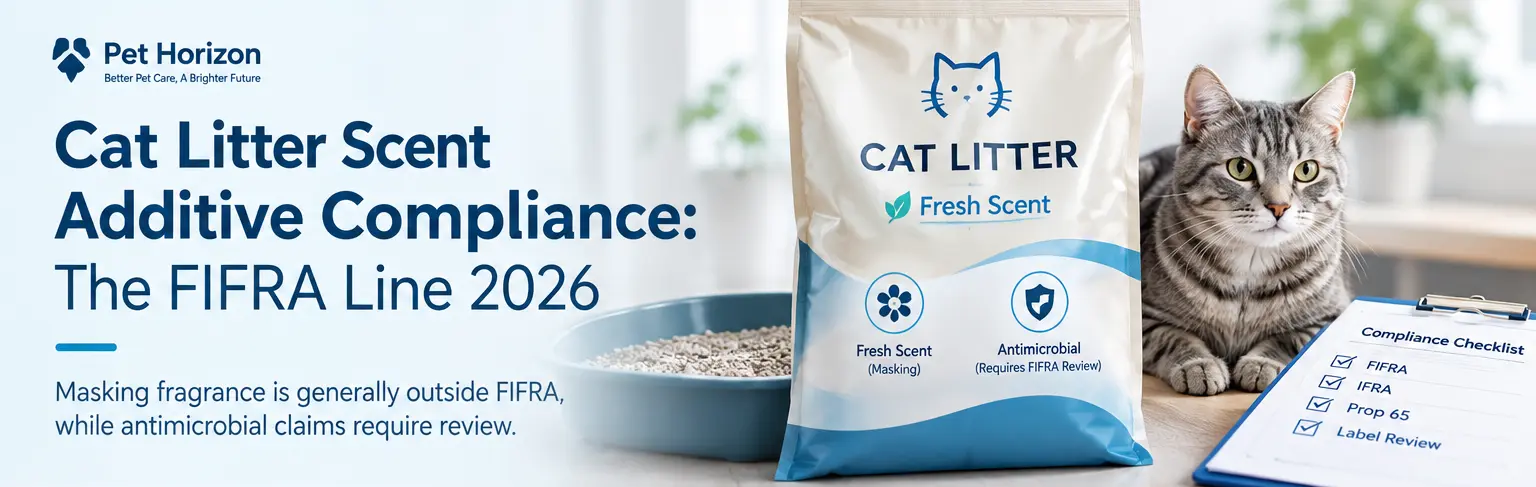 Cat litter scent additive compliance and FIFRA claim review