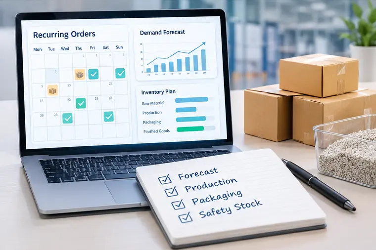 Cat litter subscription demand forecasting and inventory planning
