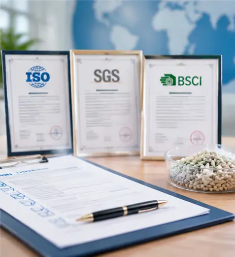 Verifying cat litter supplier certificates and quality documents