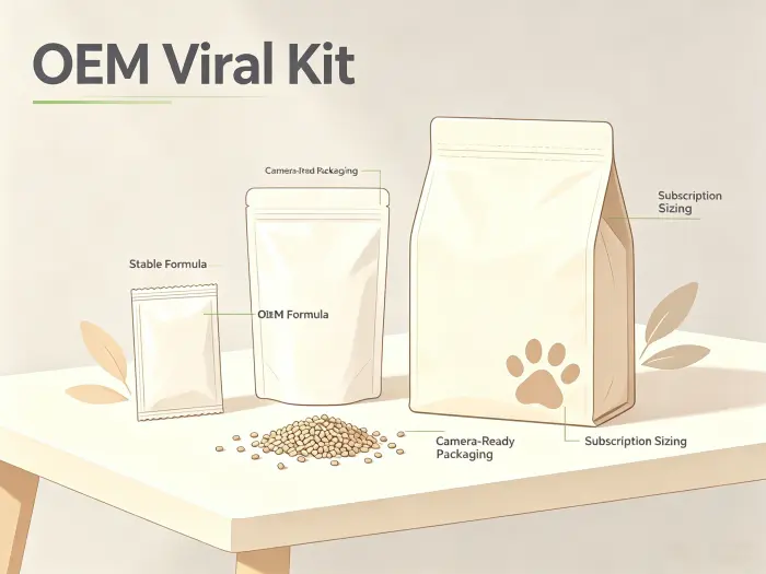 OEM viral kit for social commerce cat litter brands
