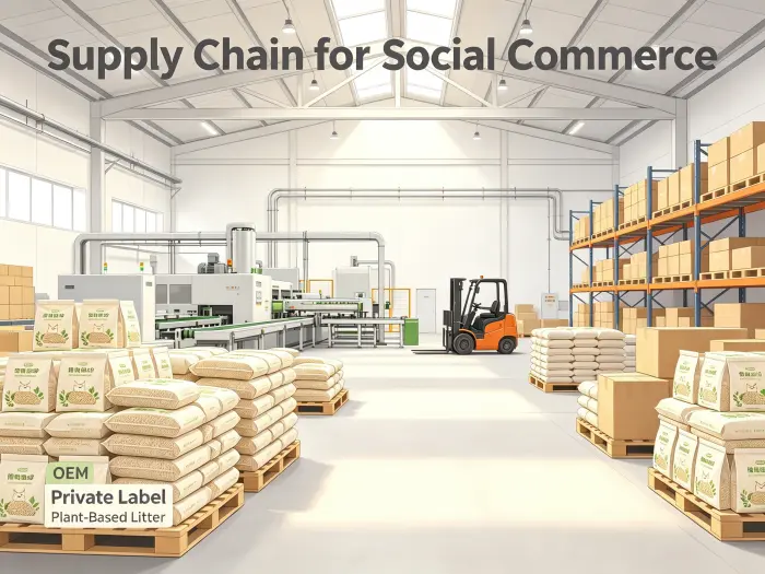 Pet Horizon OEM cat litter supply chain for social commerce brands