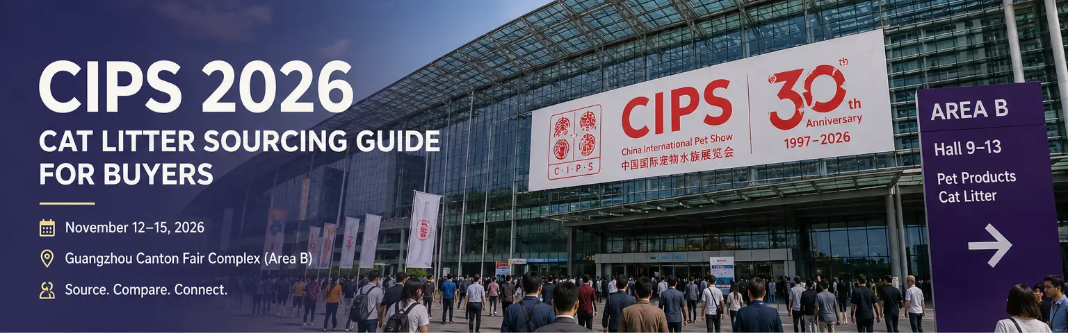 CIPS 2026 cat litter sourcing guide at the Guangzhou Canton Fair Complex