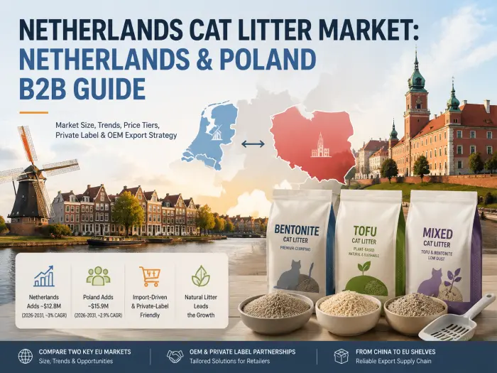 Netherlands and Poland cat litter market overview with OEM supply chain and private label opportunities