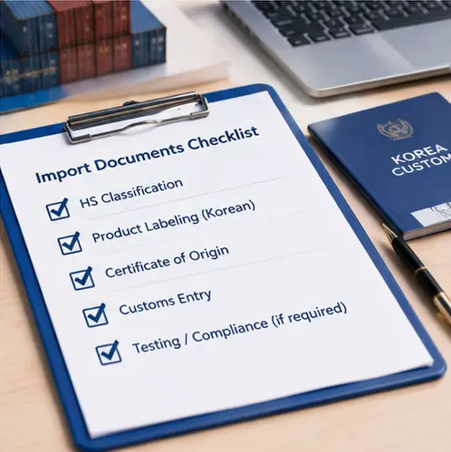 Checklist for reviewing cat litter import documents and product labeling