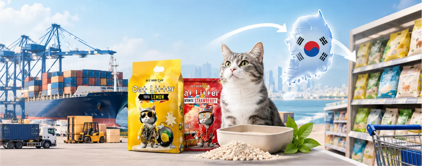 Cat litter import and distribution in South Korea