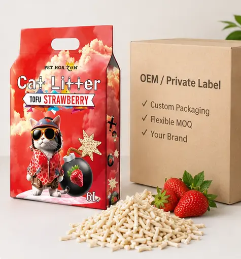 Private label tofu cat litter packaging for OEM buyers